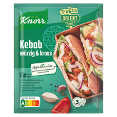Knorr Fix Kebab für ein würzig und krosses Hähnchen Gericht ohne geschmacksverstärkende Zusatzstoffe 3 Portionen
