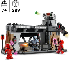 LEGO Star Wars: Duelul Mandalorian între Paz Vizsla și Moff Gideon, jucărie de construcție de colecție pentru copii, idee de cadou pentru băieți și fete creative cu vârsta de peste 7 ani, jucărie Mandalorian 75386 Seturi de constructie Besuche den LEGO-Store