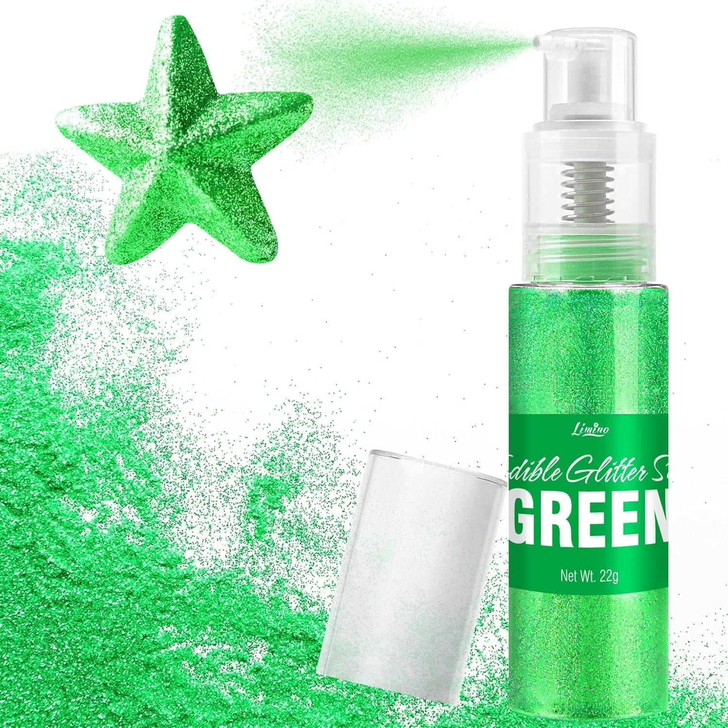 Spray cu sclipici comestibil - 22G sclipici alimentar, pudră cu sclipici comestibilă pentru băuturi, decorațiuni tort, macaroane - pudră cu sclipici colorant alimentar, sclipici comestibil pentru cocktailuri, brioșe (roz)