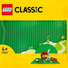 LEGO 11023 Placă de construcție clasică verde, placă de bază pătrată cu 32X32 adâncituri ca bază pentru construcții și pentru alte seturi LEGO Seturi de constructie Besuche den LEGO-Store Singur