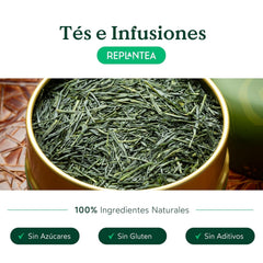 Ceai verde japonez Gyokuro organic (100 g) | Ceai premium la vrac | Gust umami rafinat și dulceață delicată | REPLANTEA
