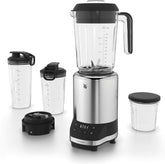 WMF Kult Pro Multifunktionsmixer Hochleistungsmixer, 30.000 U/Min, Smoothie Maker, Standmixer, Ice-Crush Funktion, 4 Mixbehälter Inkl. Togo-Verschluss Bucatarie Naty Shop