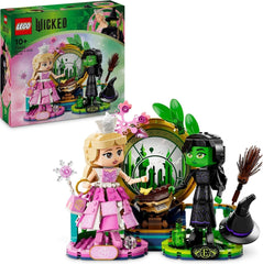 Păpuși LEGO Wicked Elphaba și Glinda - jucărie cu figurine de colecție ale vrăjitoarelor din Oz - cadou creativ pentru fete peste 10 ani și fani ai filmului - 75682 Seturi de constructie Besuche den LEGO-Store Titlu implicit