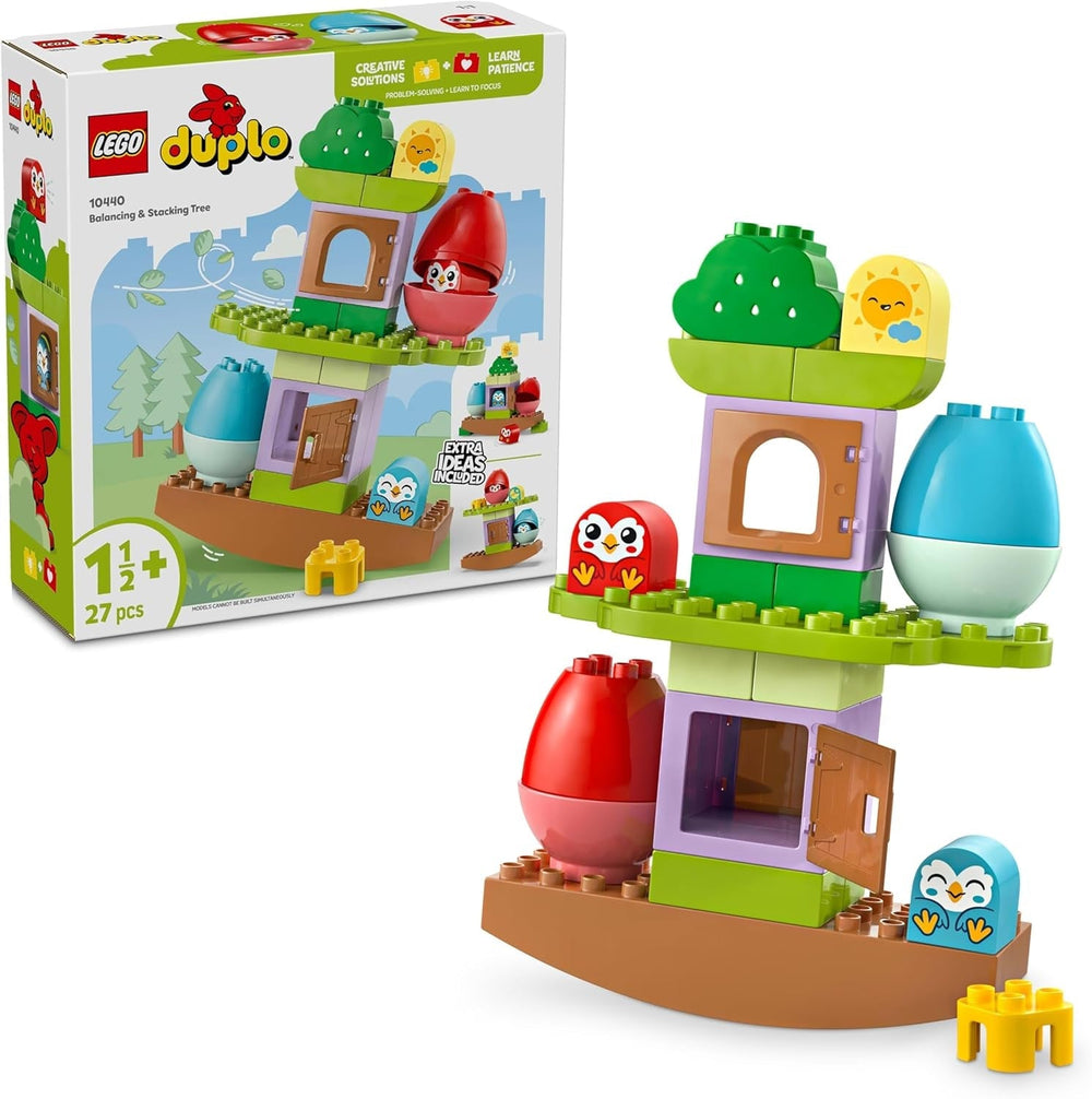 Copac LEGO DUPLO pentru echilibrare și stivuire, jucărie pentru dezvoltare, set de construcție pentru copii începând cu 18 luni, jucărie creativă pentru copii, jucărie educativă cu 2 păsări de jucărie 10440 Seturi de constructie Besuche den LEGO-Store Titlu implicit