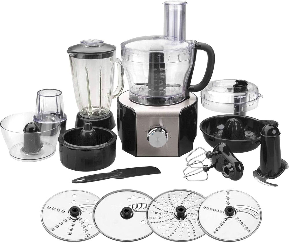 69079 -69079 robot-multifuncție 800 w-negru, oțel inoxidabil, sticlă și plastic, multicolore Mama si Copilul Naty Shop