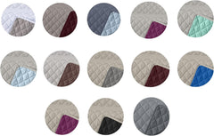 Estoralis | AVA | Cuvertură Reversibilă | Pentru Toate Anotimpurile | Culoare - Gri/Antracit | Pentru Pat 180 Cm. (270 X 270 Cm. Ancho X Alto) | Cuvertură cu matlasare Plapumi si pilote Naty Shop