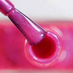 Oja HYBRID alessandro Pink Melon - nuanță vibrantă de roz cu particule fine de sclipici - Unghii perfecte în doar 3 pași, fără LED - rezistă până la 10 zile! 8 ml