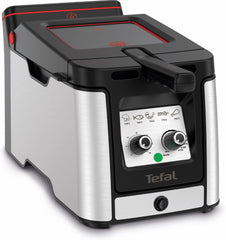Tefal FR600D Clear Duo Deep Fryer, prăjire cu mai puțin fum și mirosuri, capacitate 1,2 kg, termostat, cronometru, fereastră mare de vizualizare fără ceață Electrocasnice Naty Shop Clear Duo
