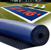 Prelată solară pentru piscină VEVOR, 9754x4876 mm, pătură solară de 0,4 mm cu strat dublu de aer care reține căldura pentru piscine, absorbție de căldură în timpul zilei, reținere a căldurii noaptea, albastră și neagră