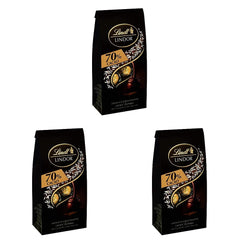 Bile de ciocolată Lindor 70% cacao extra neagră | Pungă de 137 g | Aprox. 10 bile de ciocolată neagră fină cu umplutură care se topește în gură | Cadou de ciocolată | Cadou de ciocolată