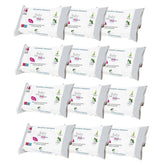 Șervețele umede pentru bebeluși cu talc, pentru piele sensibilă, fără alcool, prietenoase cu pielea, pH 5,5, parfumate ușor, 1200 bucăți (12 pachete)