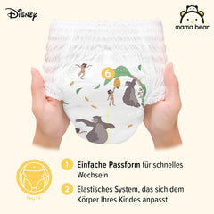 Marcă Amazon: Mama Bear Disney Mărimea 6 (15+ kg) – Pachet lunar, Alb, 120 de bucăți (2 pachete a câte 60)