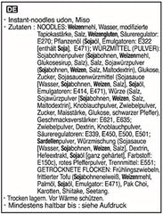 Tăiței instant Allgroo Udon - Miso, supă Udon, picantă, aromată, preparare rapidă - conține 3 porții - 1 x 690 g