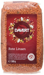 Linte roșie întreagă Davert (1 x 500 g) - Bio