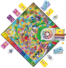Hasbro Jocul Vieții, joc de societate pentru întreaga familie pentru 2-4 jucători, pentru copii cu vârsta de 8 ani și peste, include creioane colorate