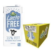 Arla LactoFREE Laktosefreie Haltbare Milch 3,5% Fett | 10 x 1L | echter Milchgeschmack, weniger süß | reich an Calcium und Vitamin B12