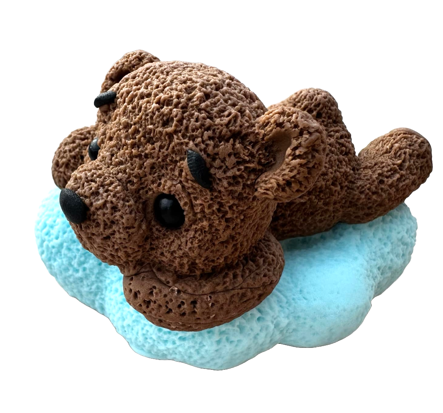 Decoratiune comestibila din zahar, Ursulet pe nor Decoratiuni din Pasta de Zahar Nati Shop