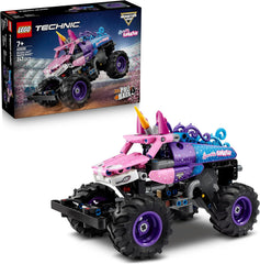 LEGO Technic Monster Jam Sparkle Smash mit Rückziehmotor - Technic Monstertruck & Einhorn Monster Truck Spielzeug - Kreatives Geschenk ab 7 Jahren für Kinder, Mädchen & Jungen - 42220