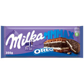 Milka Mmax Oreo – Ciocolată cu lapte alpină cu fursecuri Oreo crocante și cremă de lapte – 300g