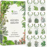Owngrown Kräuter Samen Set 12 Sorten Garten Und Küchenkräuter Samen - Petersilie, Kräuter Der Provence, Italienische Kräuter, Koriander Samen, Dill, Kräutersamen Für Balkon, Und Hochbeet
