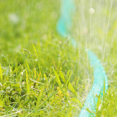 Furtun de irigare Relaxdays, furtun plat pentru grădină, cu orificii, gata de conectare, 8 metri, verde, 1 bucată, plastic