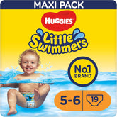 Scutece de înot Huggies Little Swimmers mărimea 5/6 (12-18 kg), 1 pachet a câte 19 bucăți