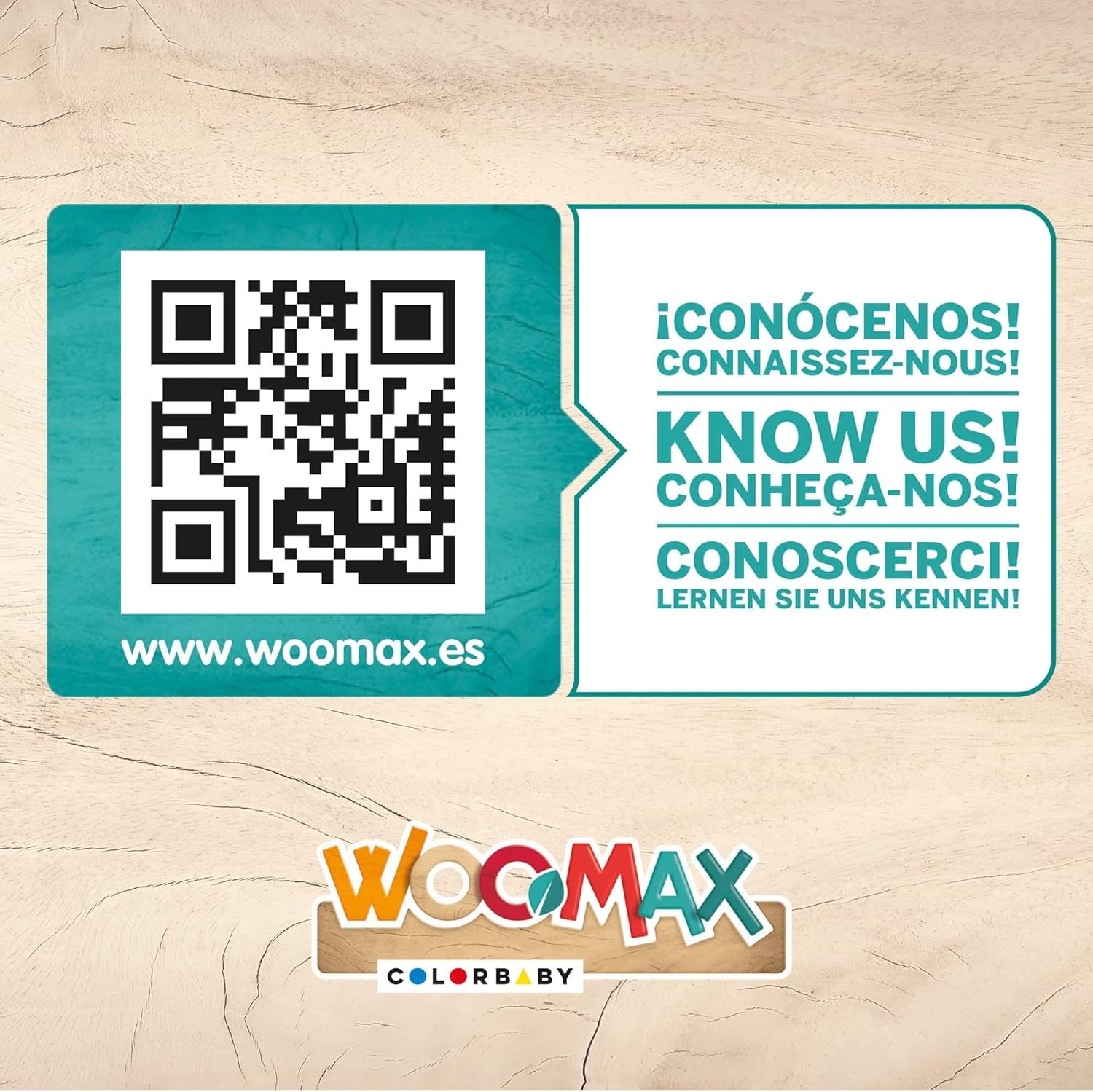 Colorbaby WOOMAX 49314 - Încuietoare din lemn 37 X 15 X 53,5 Cm +3A Casute de papusi Naty Shop