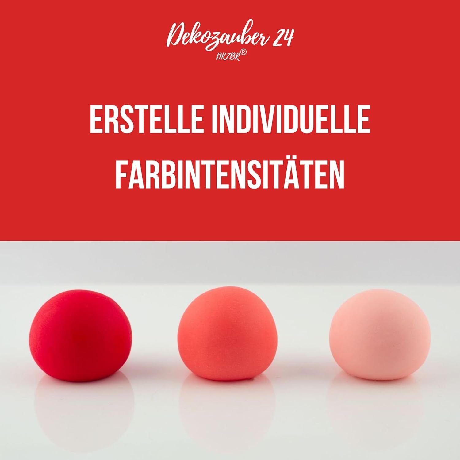 Dekozauber24 Colorant alimentar roșu, gel, 30g, vegan, fără zahăr, foarte concentrat, colorant alimentar roșu pentru fondant, cremă de unt, băuturi și multe altele