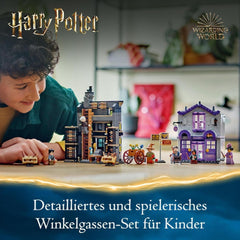 LEGO Harry Potter Ollivanders & Madam Malkin's Suits, Lands Of Diagon Alley, Playset pentru copii, Wizarding Toys, Fantasy Cadouri pentru fete, băieți și fani de la 8 ani 76439 Seturi de constructie Besuche den LEGO-Store