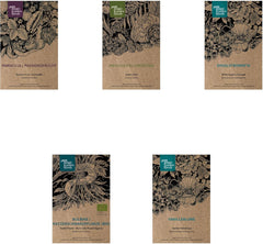 Exotische Schönheiten für Wintergarten & Terrasse - Samen-Geschenkset mit 5 frostempfindlichen Blühpflanzen aus aller Welt