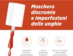 Oja Microblock 3 în 1 pentru ciuperca unghiilor, portocaliu închis, remediu pentru unghii, împotriva ciupercii unghiilor, 5 ml, 16 culori