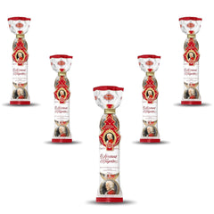 Bile Reber Mozart – 5 pungi de dulciuri a câte 5 bucăți în ediția de Crăciun – Bile Reber Mozart autentice, din ciocolată neagră, marțipan și nuga