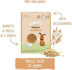 Monede de muesli Sammy's | Gustări crocante coapte pentru câini | Monede de muesli din 5 cereale pentru prietenul tău blănos de talie mare (peste 30 kg) | 1 kg