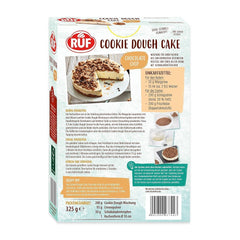 RUF Cookie Dough Cake Ohne Backen, Tortenboden Aus Keksteig Mit Frischkäse-Creme Und Schokoladenstückchen, Inkl. Kuchenform, 1X325G Amestec pentru copt si gatit Naty Shop