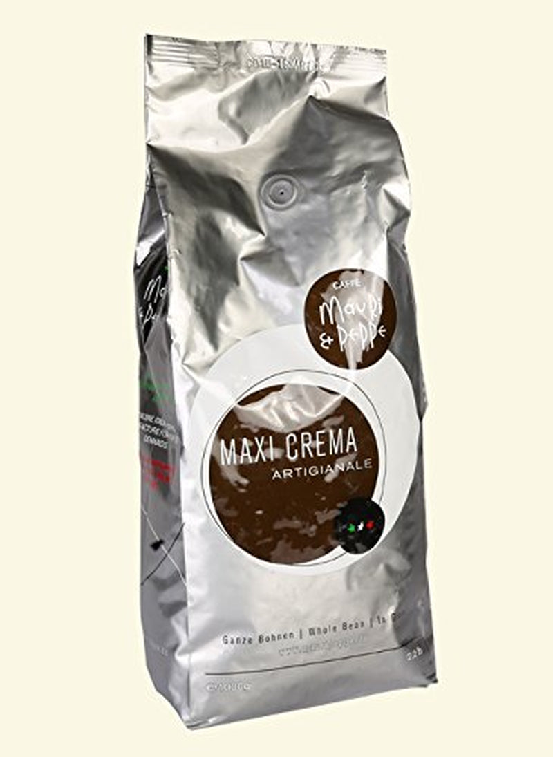 Maxi Crema 1000g Boabe de Cafea Întregi - Măiestrie originală italiană de prăjire pentru cele mai înalte exigențe! Cafea, Cappuccino, Espresso, Latte Macchiato
