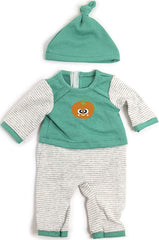 Miniland Set Puppenkleidung 40cm, Pyjama mit Schlafmütze