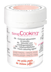 Scrapcooking - Pudră colorantă artificială roz pastel 5 g