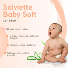 Șervețele umede pentru bebeluși cu aloe, pentru piele sensibilă, fără alcool, prietenoase cu pielea, pH 5,5, parfumate ușor, 1728 bucăți (24 pachete)