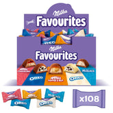 Milka Favourites – un mix de 5 sortimente populare de ciocolată, 108 bomboane de ciocolată ambalate individual – 1 kg