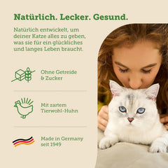 MERA Cats Nature Insekt Premium Katzenfutter Nass 12x85g | ohne Zucker und Getreide| Nachhaltig & mit viel Insektenprotein | Adult Katzennassfutter