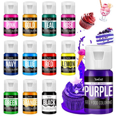 Set coloranti alimentari gel, 6 ml si 13 ml Naty Shop