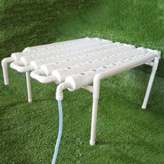 Kit de creștere hidroponică cu 1 strat cu 54 de locuri de plantare, sisteme de creștere a plantelor fără sol din PVC cu pompă de apă, kituri de creștere hidroponică pentru cultivarea legumelor și fructelor pe balcoane, grădini, terase și curți