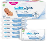 Șervețele umede WaterWipes Sensitive+ pentru nou-născuți și bebeluși, 360 bucăți (6 pachete), curățare, îngrijire, protecție 3 în 1, 99,9% apă, fără parfum