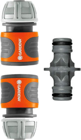 Set de cuplaje Gardena: Cuplaj furtun pentru prelungitor de 13 mm (1/2 inch) și 15 mm (5/8 inch), chiar și sub presiune mare a apei, asamblare ușoară (18283-20)