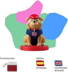 Personajul Sonoro - Engleză! Cântat și învățat - muzică, cântece și sunete - jucării, conținut educațional, în spaniolă, pentru fete și băieți de toate vârstele Jucarii Bebe Naty Shop