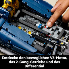 LEGO Technic Oracle Red Bull Racing RB20 F1 Rennauto Modell - Formel 1 Bauset zum Sammeln - V6-Motor, Getriebe, Lenkung & DRS im Maßstab 1:8 - Geschenkidee für Erwachsene & Teenager 42206