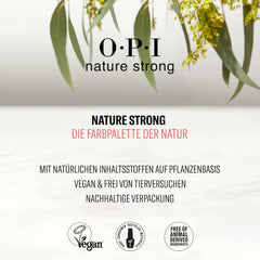 OPI Nature Strong Red and Orange Shades – ojă de lungă durată cu o formulă vegană, inovatoare, care conține ingrediente naturale – pentru unghii strălucitoare