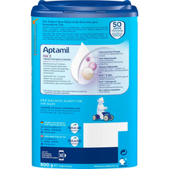 Aptamil HA 2 – Formulă de continuare după 6 luni, cu Omega 3 și 6, DHA, ARA și ALA, Fără lactoză, Fără ulei de palmier, Hrană pentru bebeluși, Lapte praf, 1 x 800g (Pachet de 4)