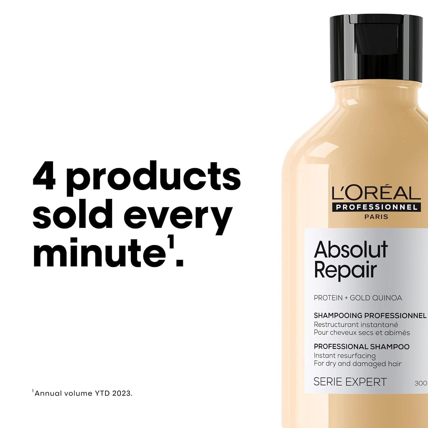 L'OréAl Professionnel Serie Expert Absolut Repair Gold, Quinoa Shampoo + Protein Duș și baie Naty Shop