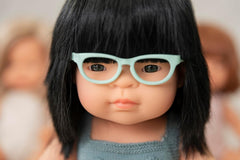 Miniland Dolls Brille für 38cm Puppen, türkis